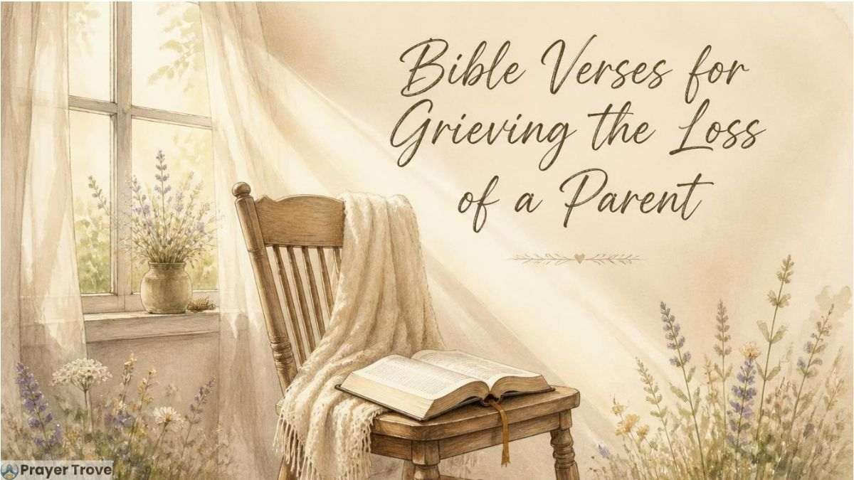 Bible verses for grieving parent loss