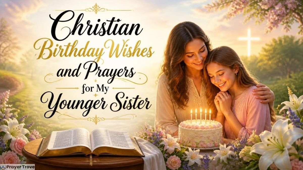 Christian birthday wishes and prayers for younger sister