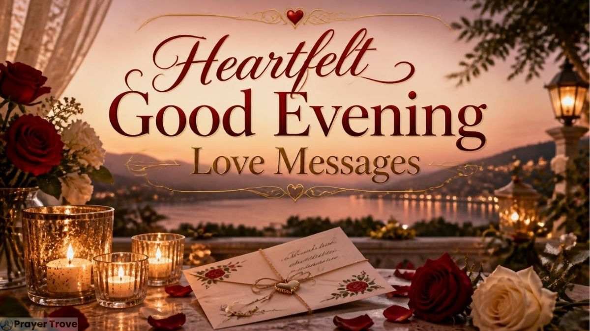Heartfelt good evening love messages
