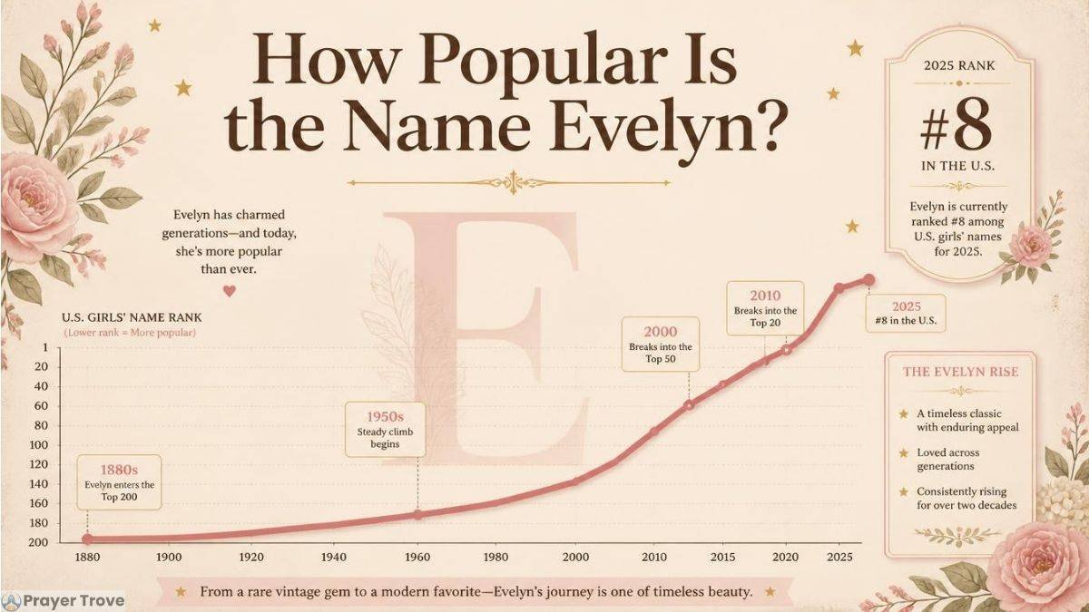 Evelyn name popularity ranking chart