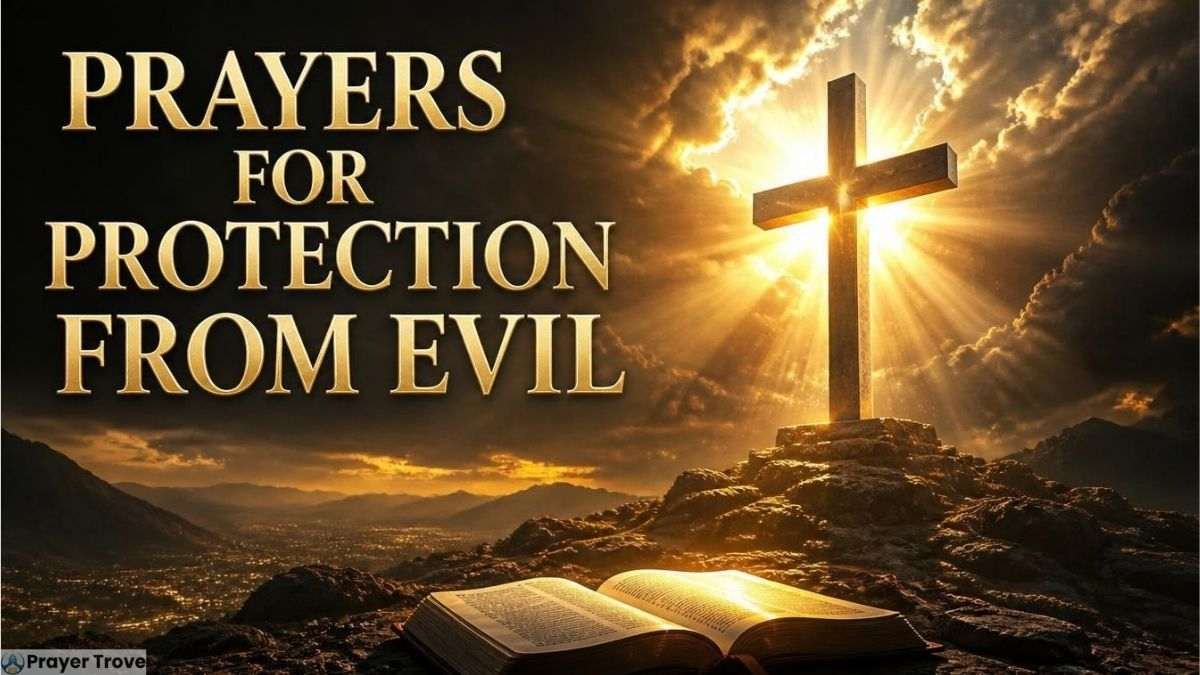Prayers for protection from evil with cross