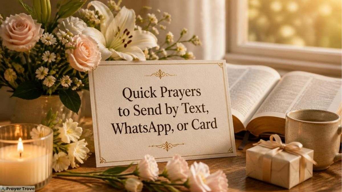Quick prayers to send by text