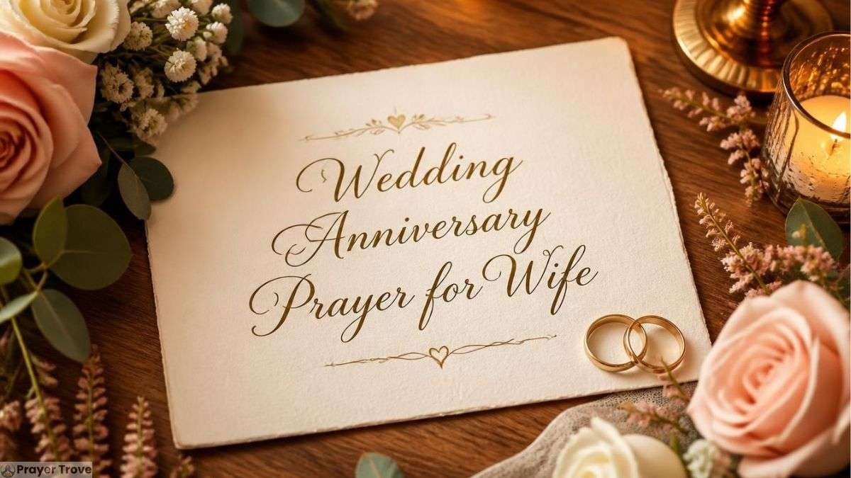 Wedding anniversary prayer for wife