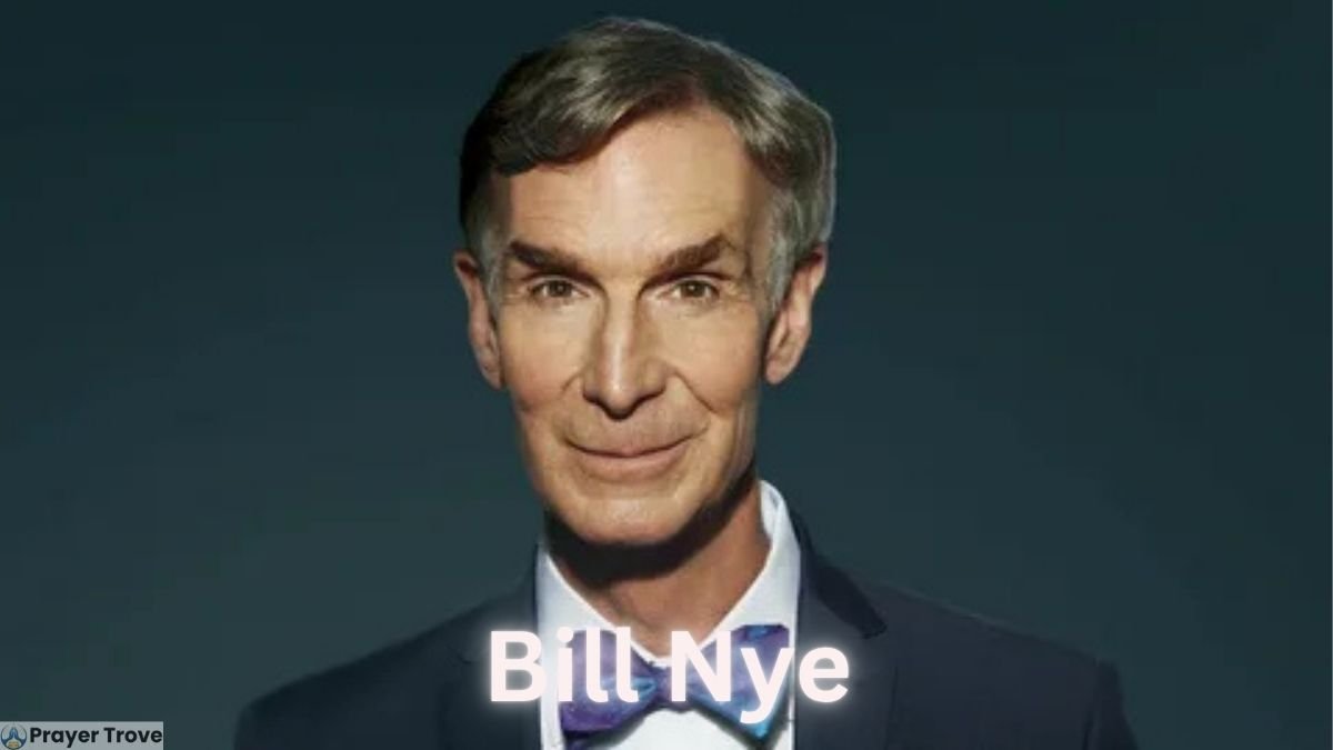 Bill Nye wearing a suit and bow tie