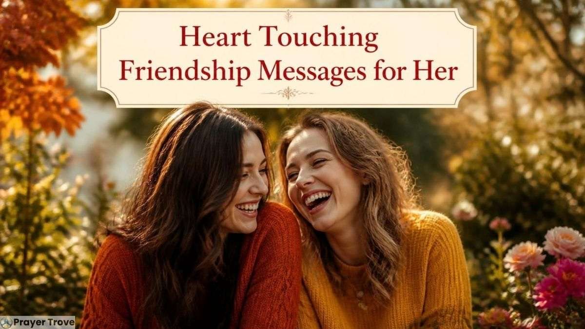 Heart touching friendship messages for her