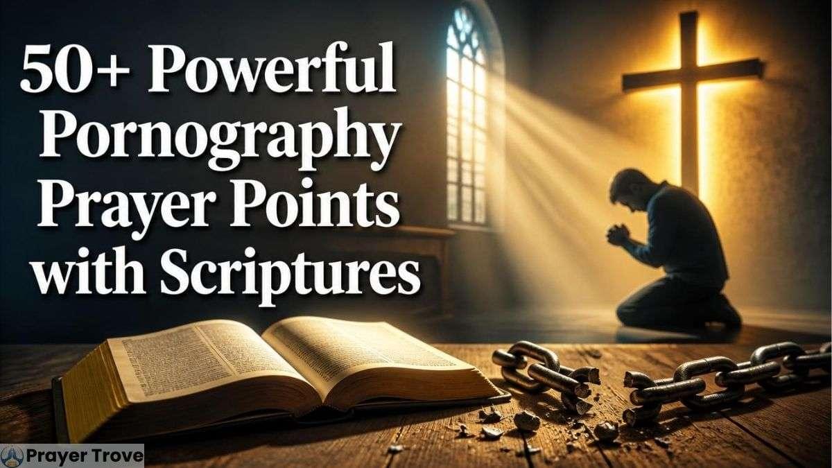 Prayer Before Cross with Open Bible