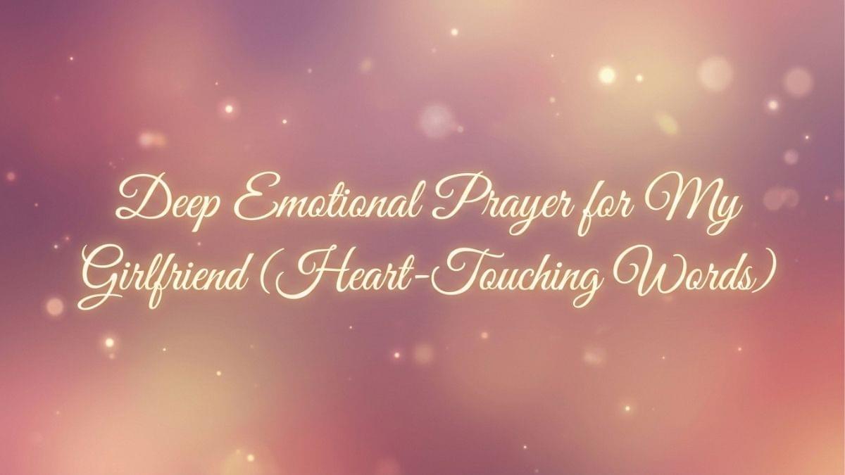 Deep prayer for girlfriend text