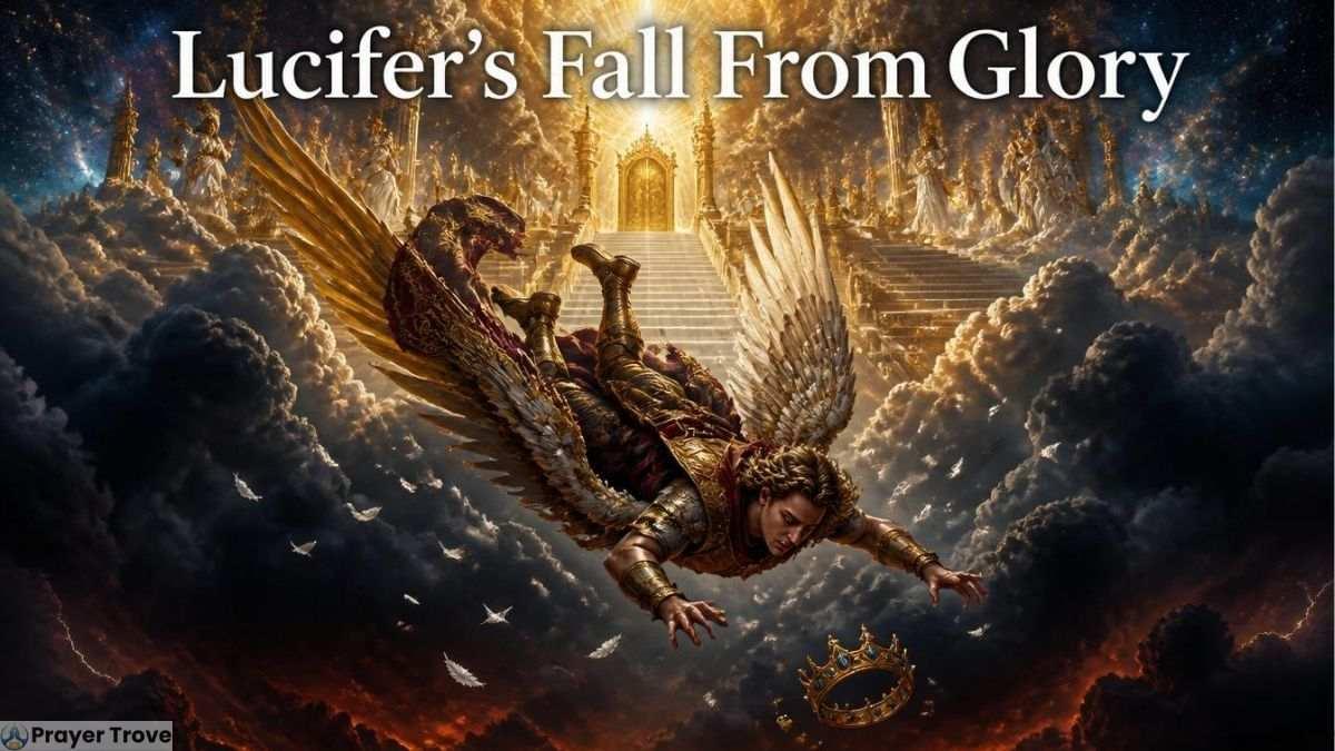 Lucifer's fall from heaven artwork
