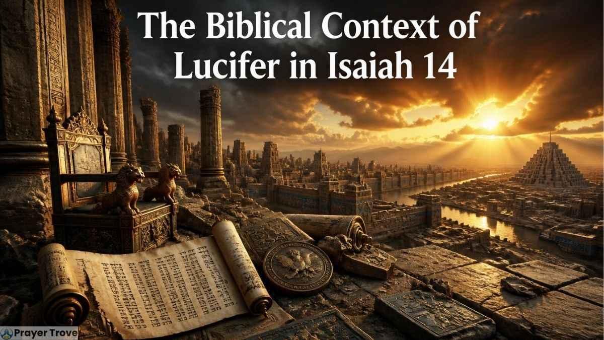 Biblical context of Lucifer in Isaiah 14 illustration