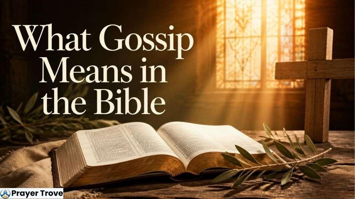 Bible and Cross in Warm Church Light