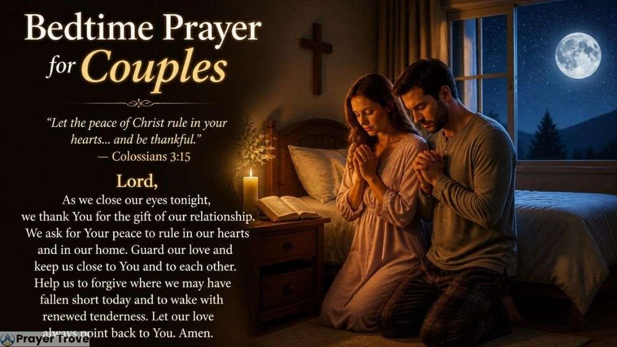 Bedtime prayer for couples
