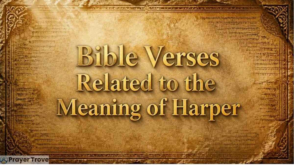 Bible verses related to the meaning of Harper