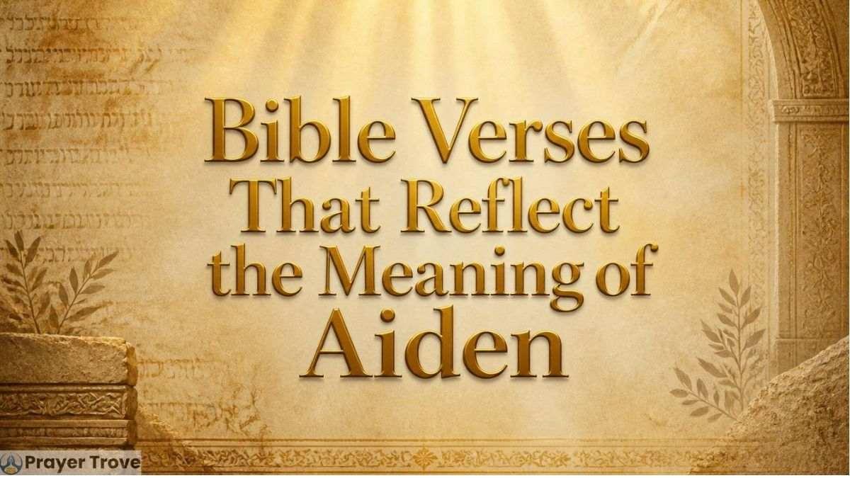 Bible verses reflecting Aiden's meaning