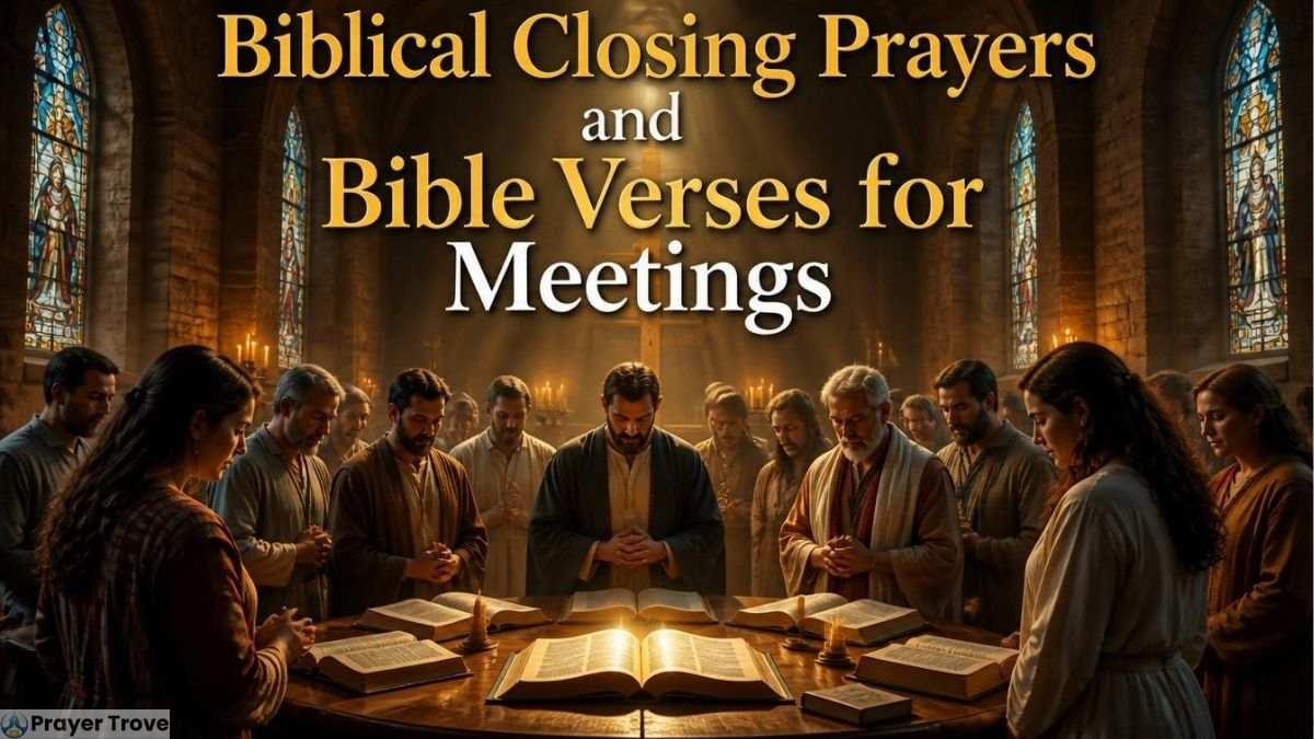 Biblical closing prayer for meetings