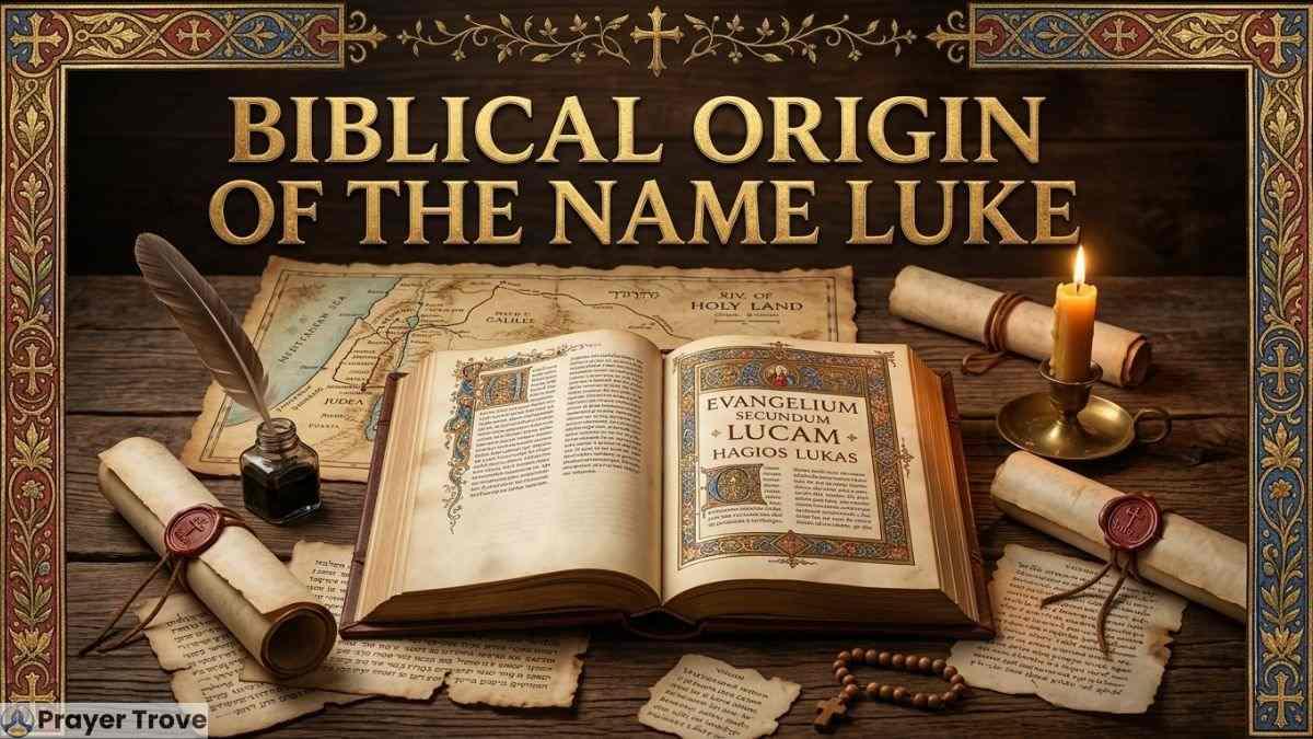 Biblical origin of the name Luke illustration