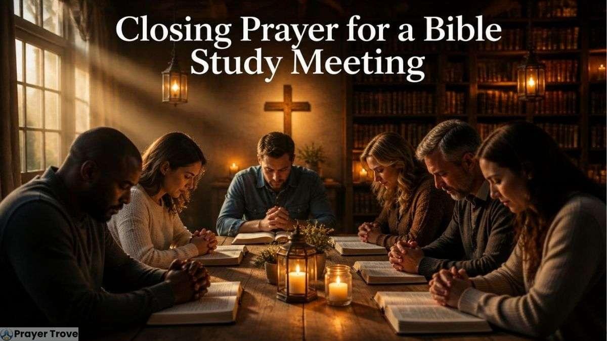Closing prayer for Bible study meeting