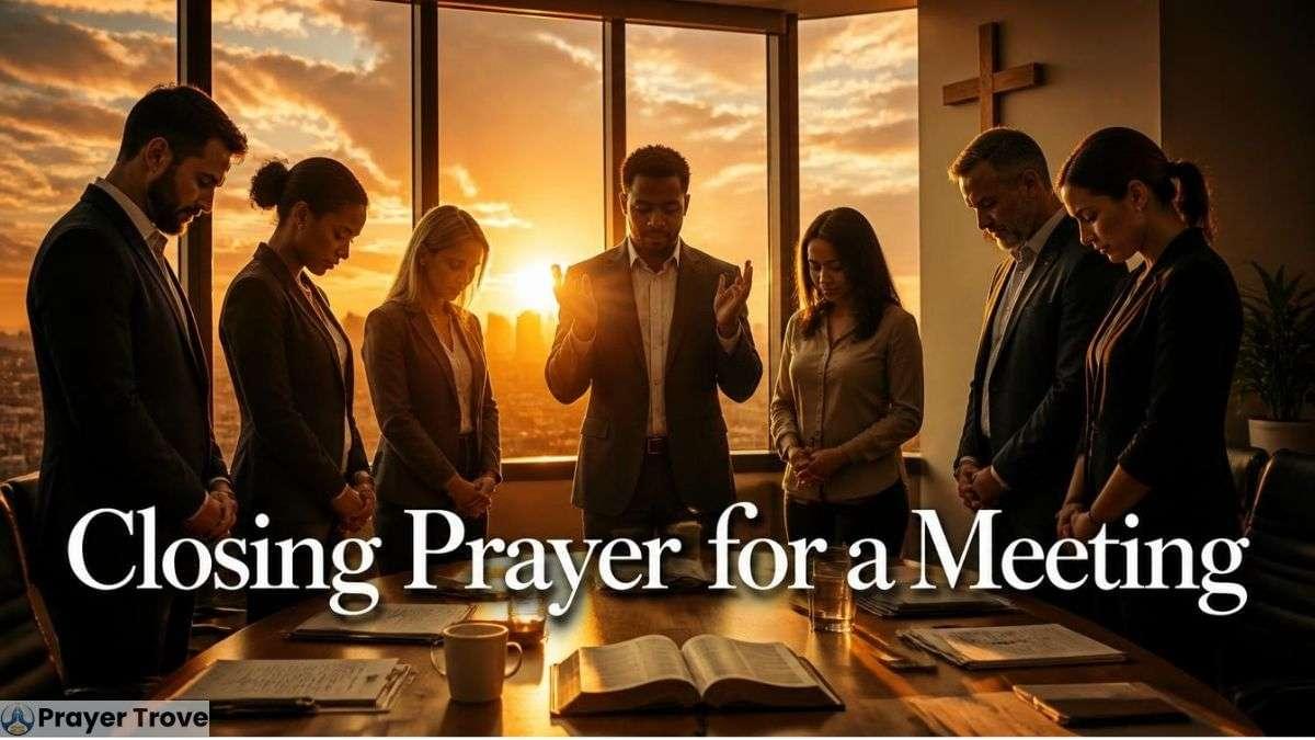Closing prayer for a meeting