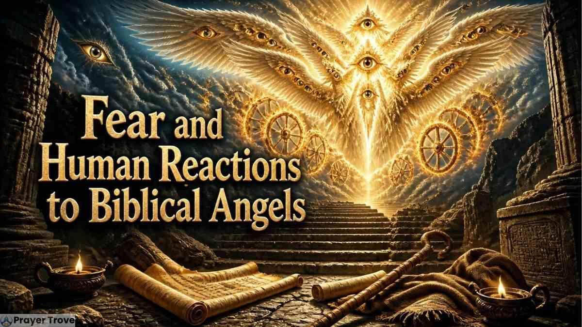 Biblical angel with wheels and many eyes