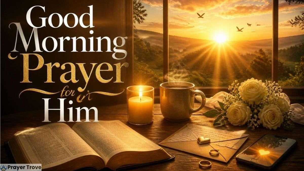 Good morning prayer for him with Bible