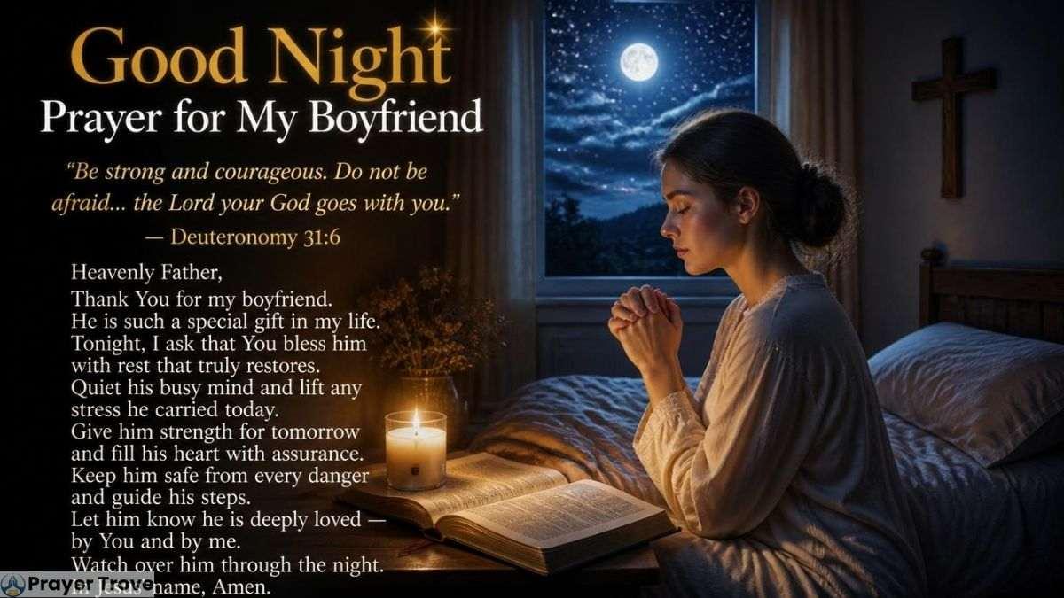 Good night prayer for my boyfriend