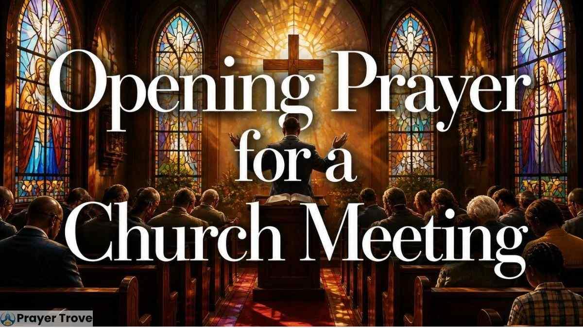 Opening prayer for a church meeting