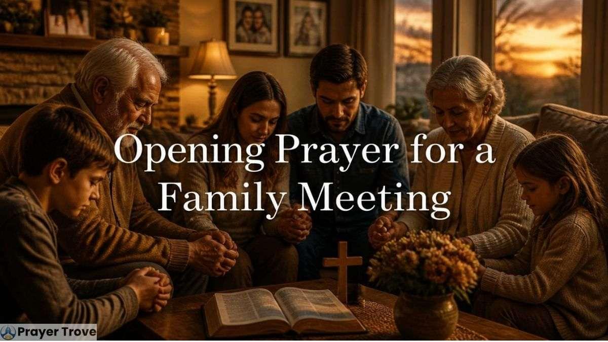 Opening prayer for a family meeting
