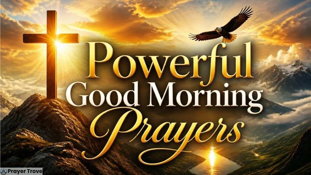 Powerful good morning prayers with cross