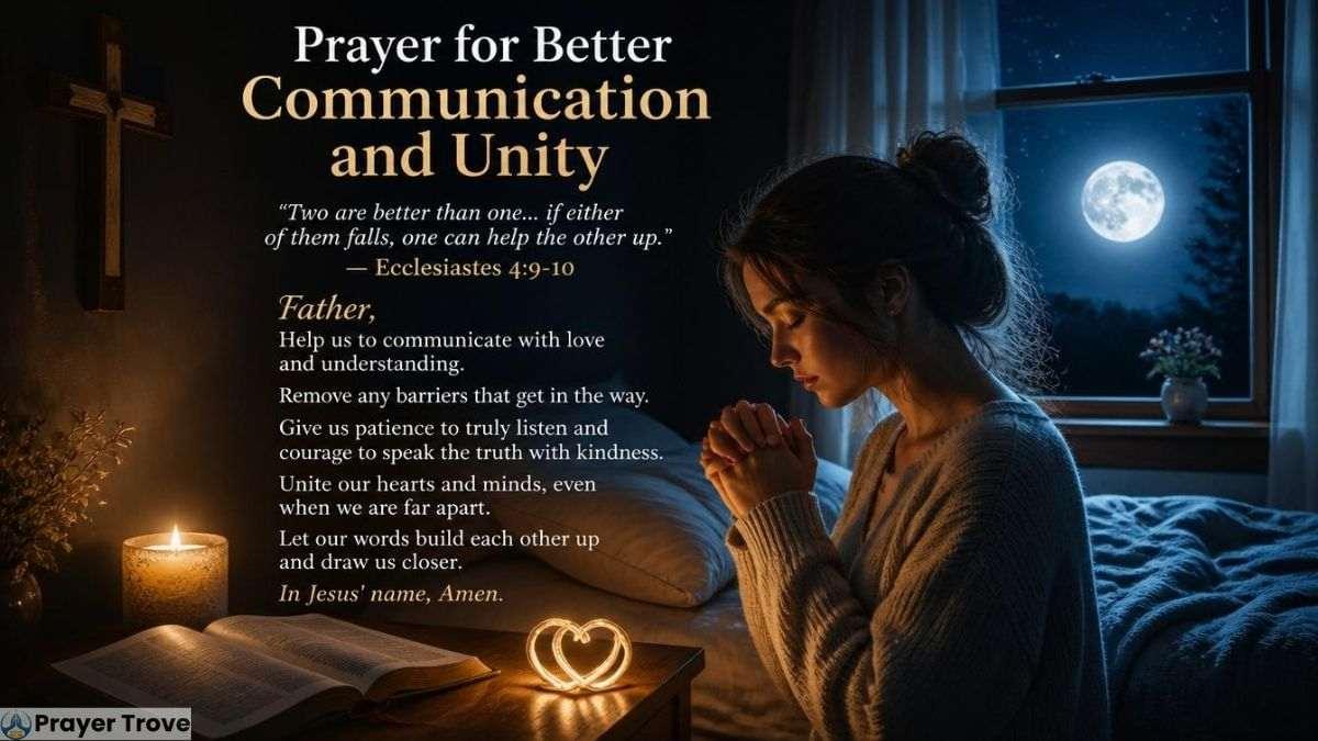 Prayer for better communication and unity