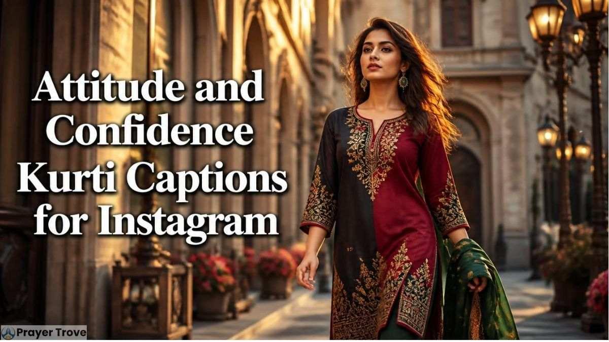 Stylish embroidered kurti with confident look