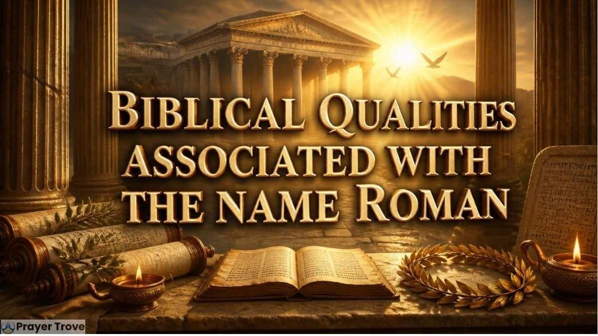 Biblical qualities associated with the name Roman illustration