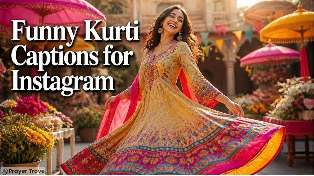 Funny Kurti Captions for Instagram banner