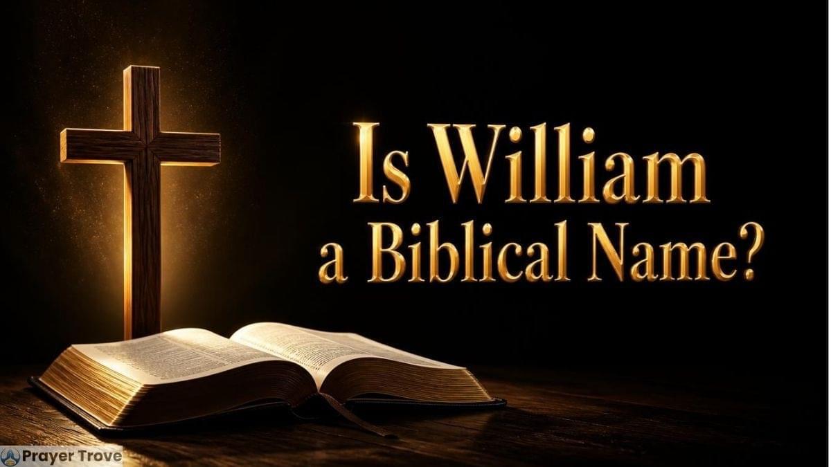 Is William a biblical name with cross and open Bible