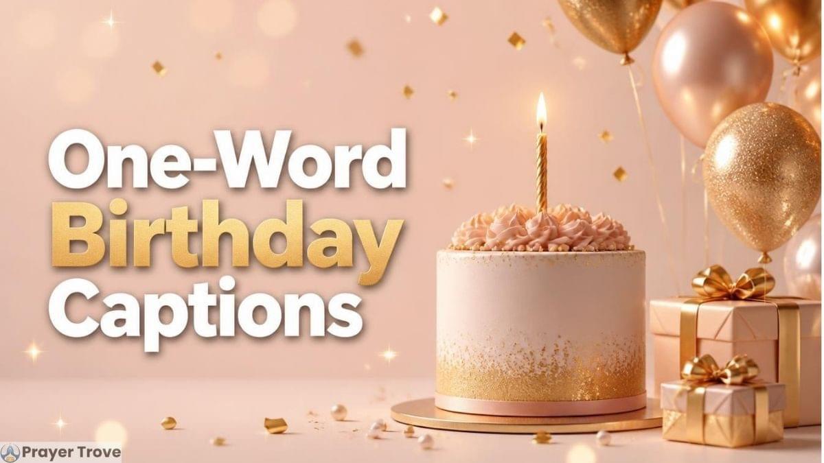 Birthday cake with gifts and balloons