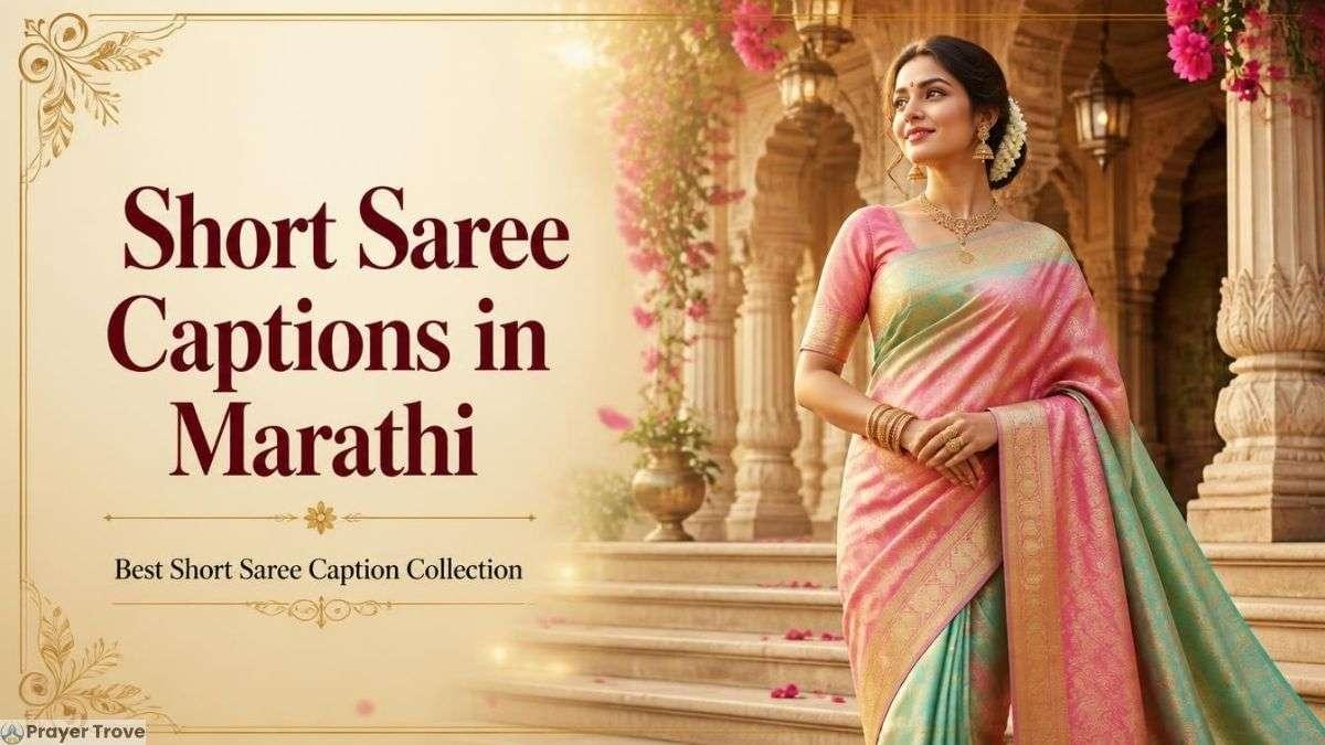 Short Saree Captions in Marathi